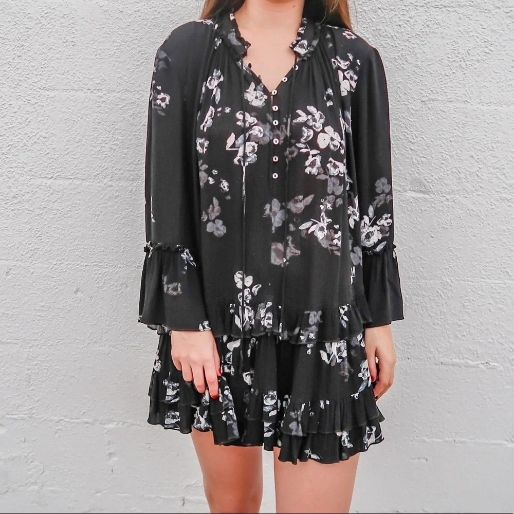 Free People Floral Mini Dress